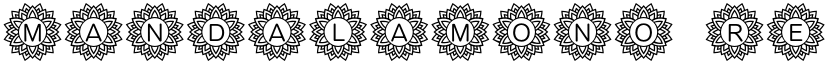 Mandala_Mono Regular font