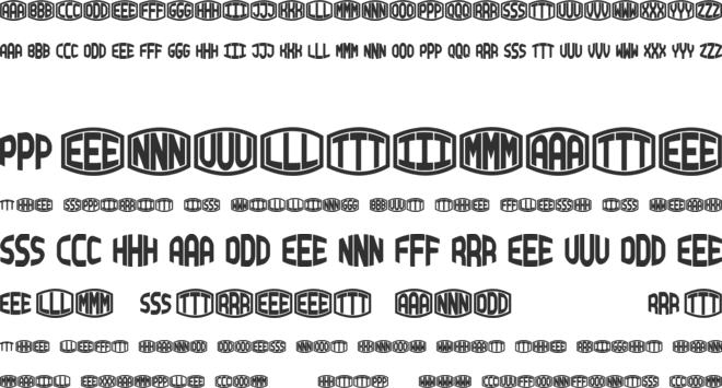 Blocky Monogram font preview