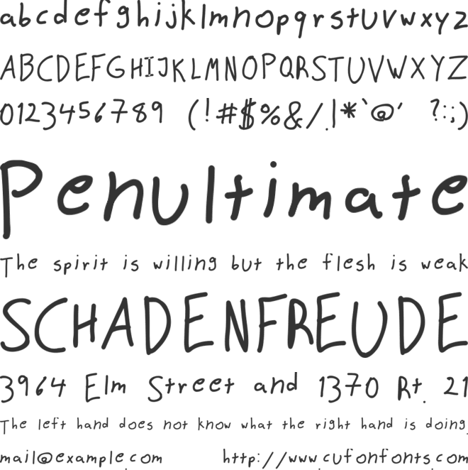 Matolica font preview