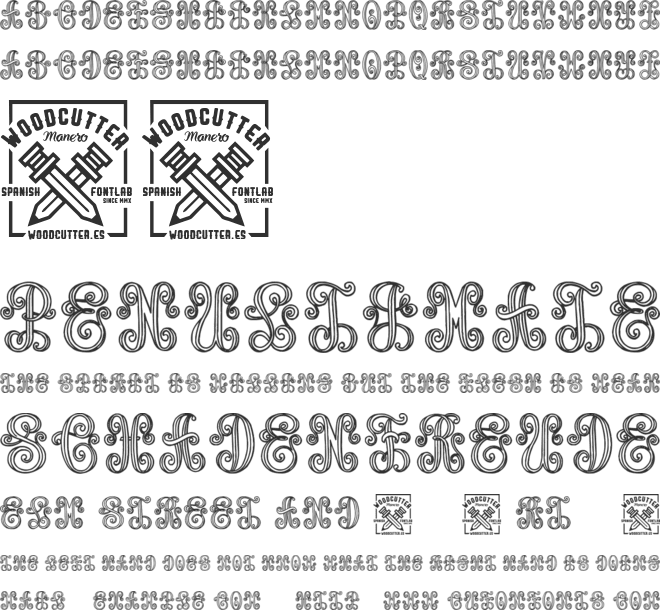 Aristogramos Chernow font preview