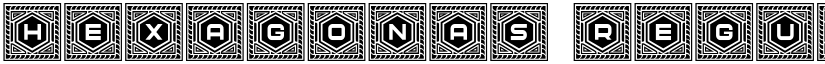 Hexagonas Regular font