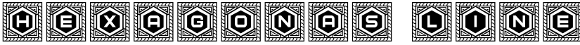Hexagonas Linear Regular font