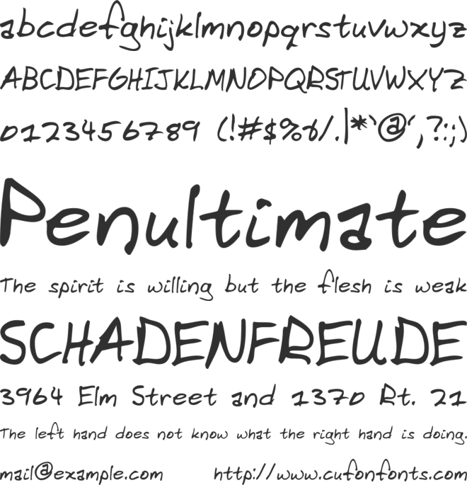 Domestic Manners font preview