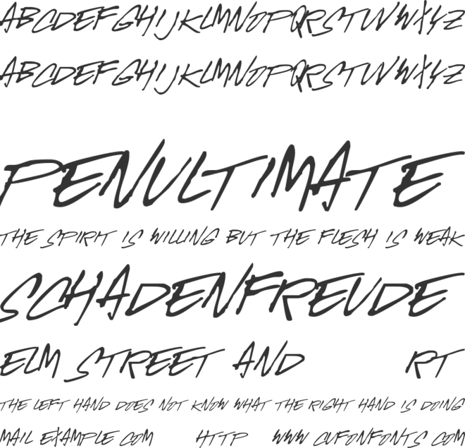 McGurr Script font preview