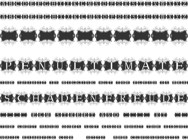 Kerawang font preview