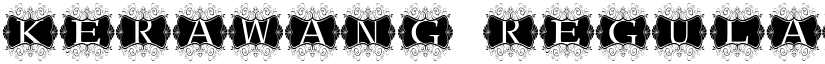 Kerawang Regular font