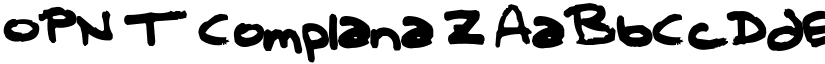 T Complana Z1 font download