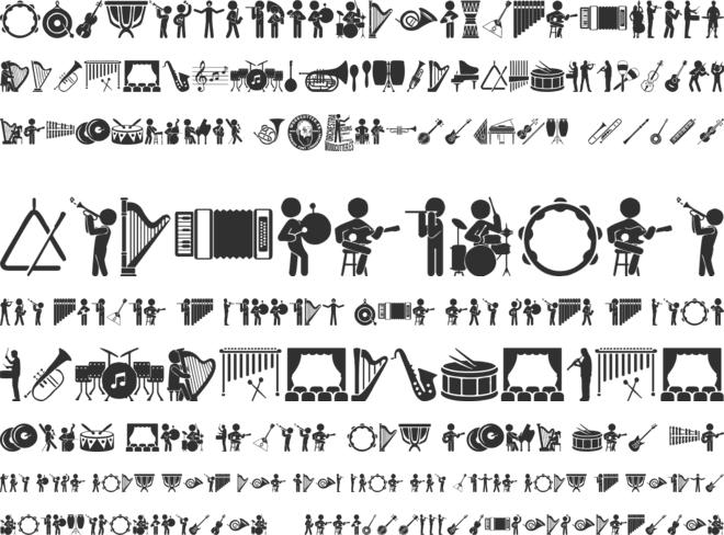 Orchestra Icons font preview