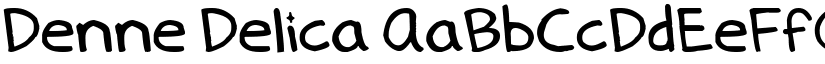 Denne Delica font