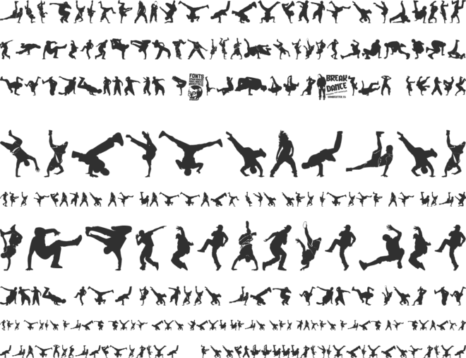 Breakdance font preview