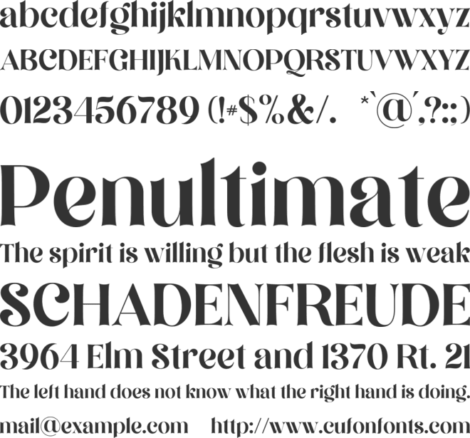 Million Dreams font preview