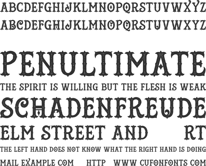 Tattoo Shop font preview