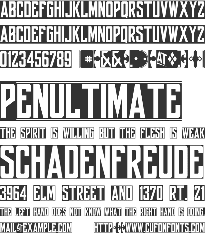 yorkwhiteletter font preview