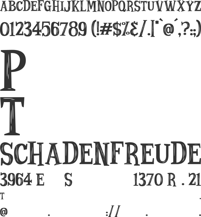 Strange Tales font preview