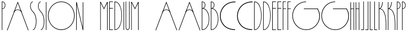 Passion Medium font