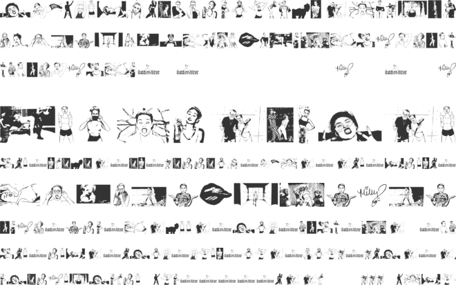 Miley Cyrus font preview