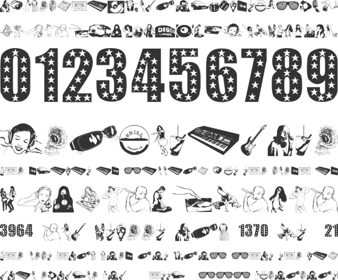 Denise DJ Font font preview