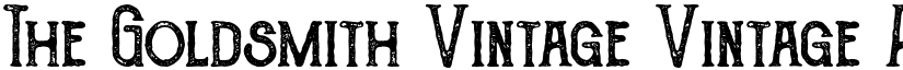 The Goldsmith Vintage Vintage font