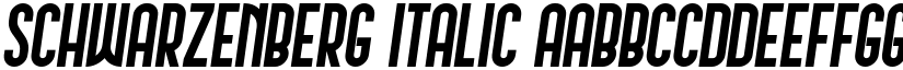 Schwarzenberg Italic font
