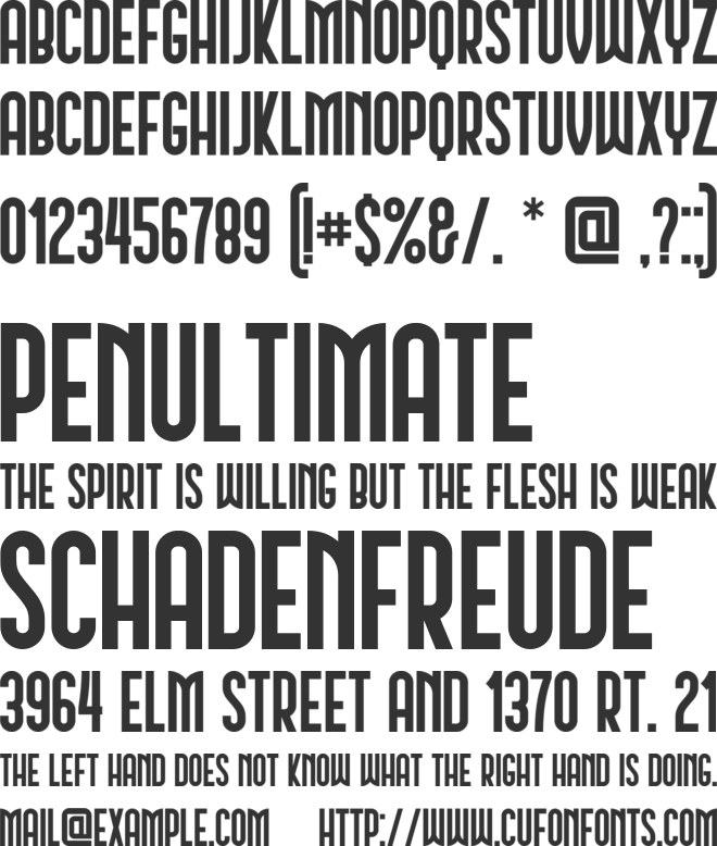 Schwarzenberg font preview