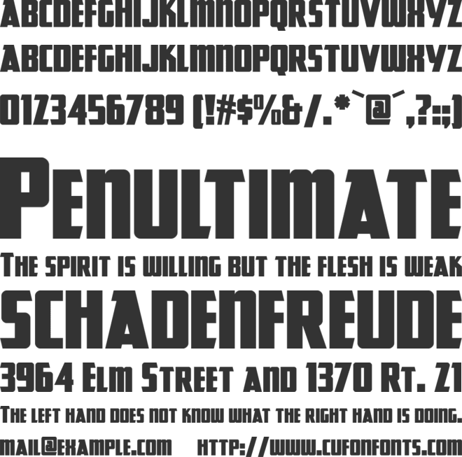 Great Lakes NF font preview