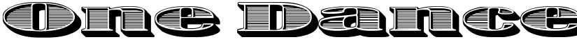 One Dance Bold font