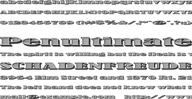 One Dance font preview