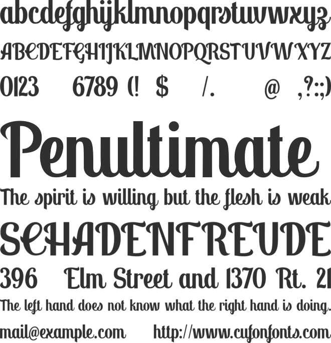 Panettone DEMO font preview