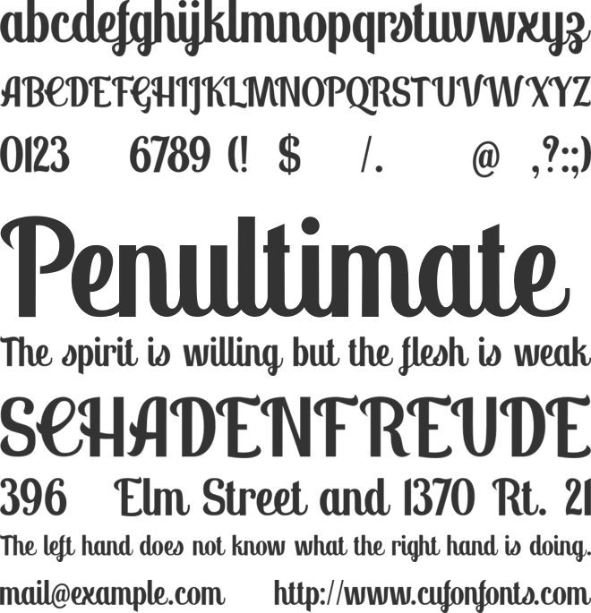 Panettone DEMO font preview