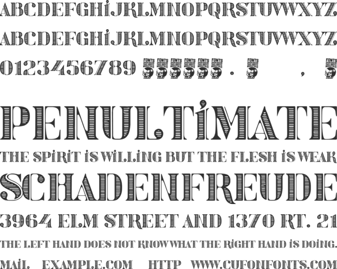 Waste Money font preview