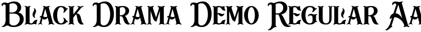 Black Drama Demo font download