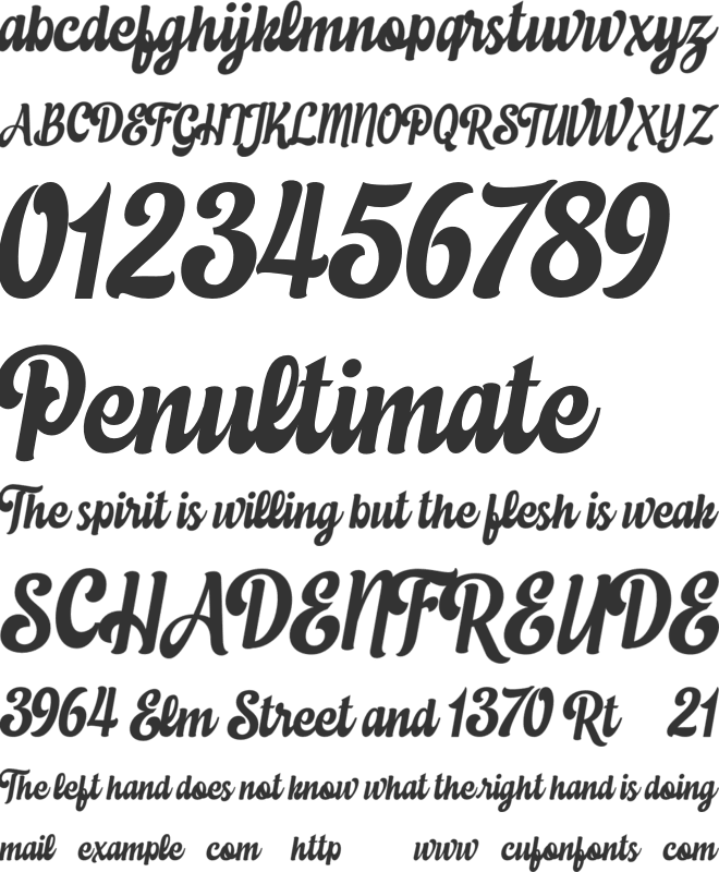 Eustachio Italicdemo font preview