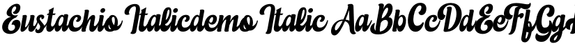 Eustachio Italicdemo Italic font