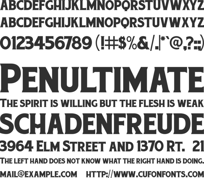 Chuck Noon font preview