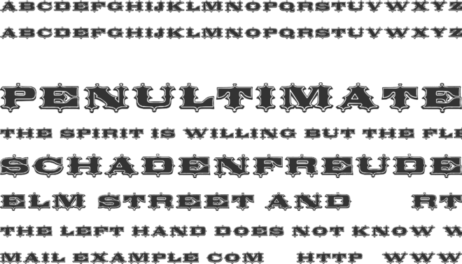 Circus Ornate font preview