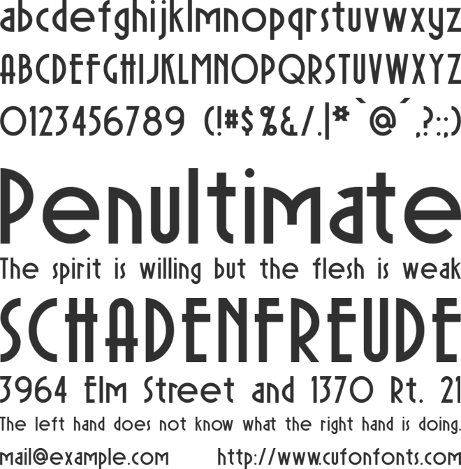Sierra Madre font preview