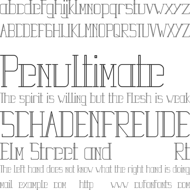 Velasquis TamyraDemo font preview