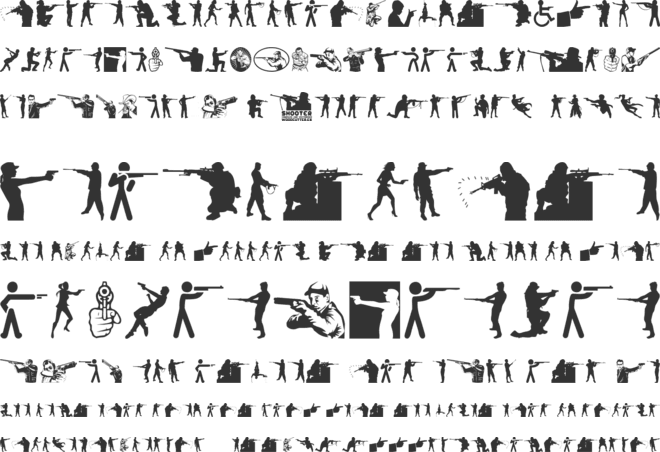 Shooter font preview