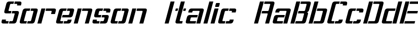 Sorenson Italic font