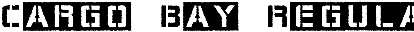 Cargo Bay Regular font