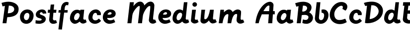Postface Medium font