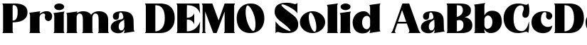 Prima DEMO Solid font