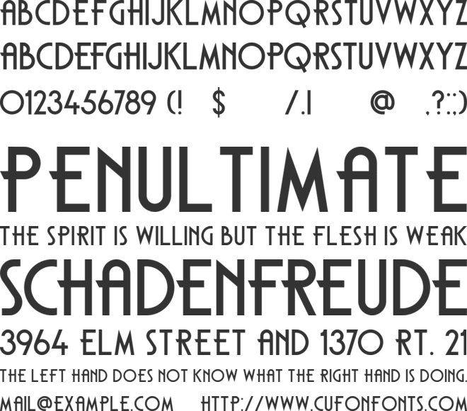 DK Carambola font preview