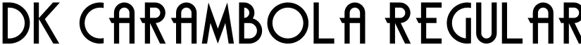 DK Carambola Regular font