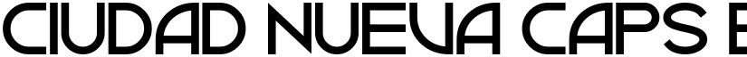 Ciudad Nueva CAPS Bold font