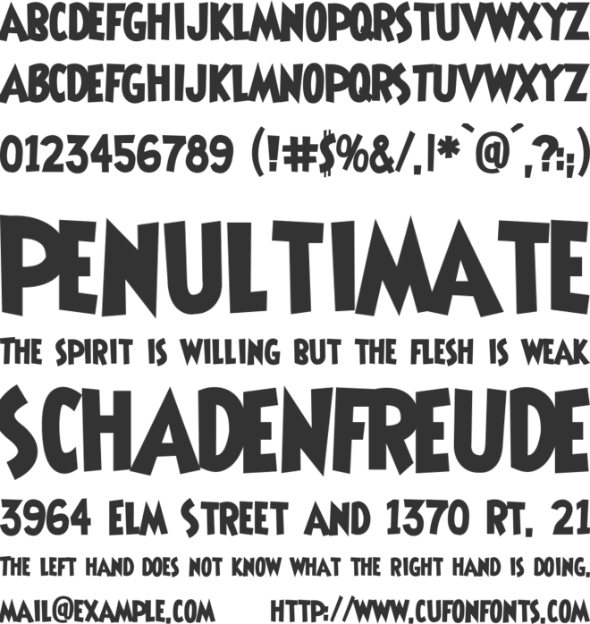 Shermlock font preview