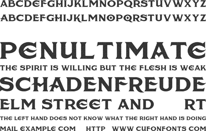 American Brewery Rough Demo font preview