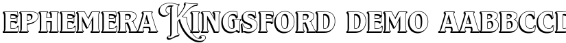 Ephemera Kingsford DEMO font