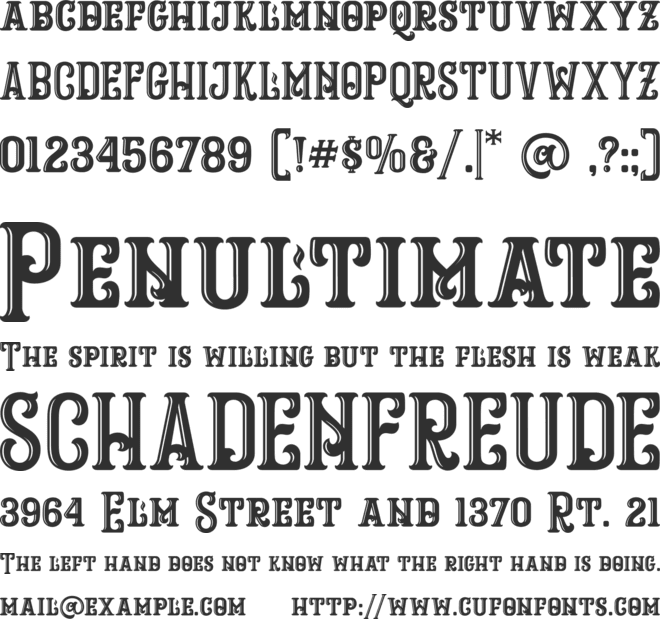 Ropstone font preview