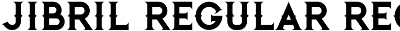 Jibril Regular Regular font